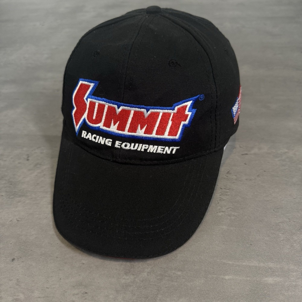 Summit Racing Hat Black White Red Motorcross Dirtbike MX ATV Quad‎ Truck Buggy